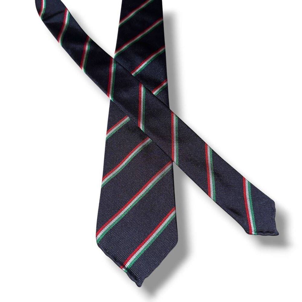 Sid Mashburn Navy & Red Rep Stripe 100% Silk Necktie